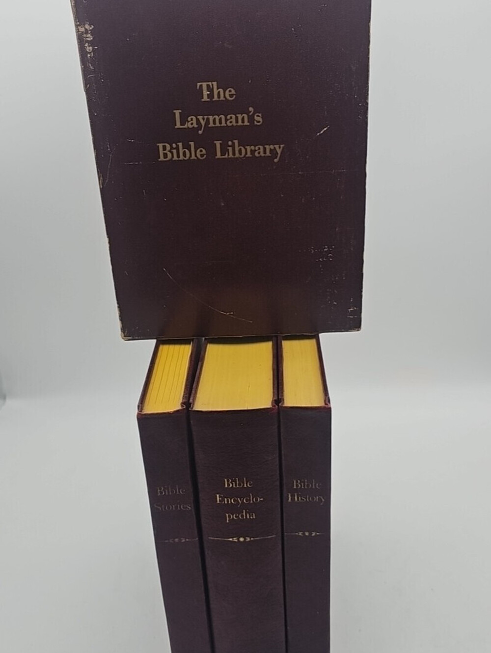 Vintage The Layman's Bible Library 3 Volume Set Cover Sleeve Incl. Nice